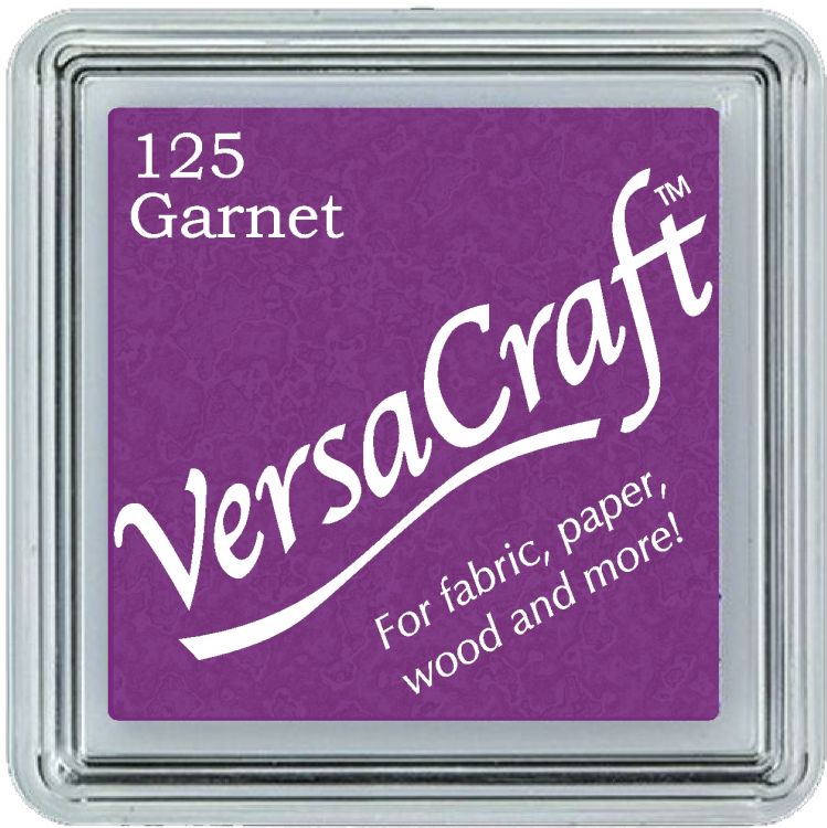 VersaCraft - Gránátalma - Bélyegzőpárna, Vasalható, Tintapárna, Textil tintapárna, Tsukineko, VersaCraft
