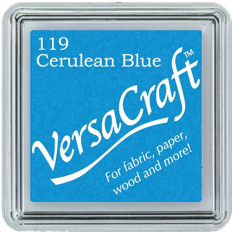 VersaCraft - Középkék - Textil tintapárna, Tsukineko, VersaCraft, Bélyegzőpárna, Vasalható, Tintapárna