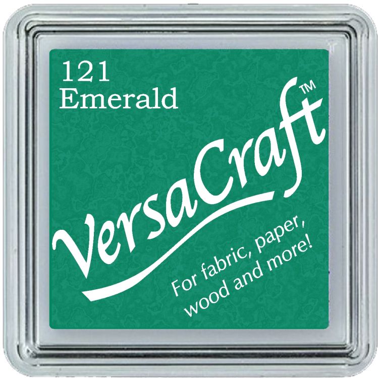 VersaCraft Smaragdzöld - Vasalható, Tintapárna, Textil tintapárna, Tsukineko, VersaCraft, Bélyegzőpárna