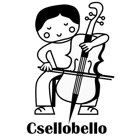 Csellobello (fiús) - Pecsét, Tanári, Motivációs, Pedagógus, Bélyegző, Nyomda, Ének-Zene