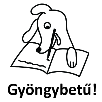 Kutyusos - Gyöngybetű - Pecsét, Tanítóknak, Jutalmazó, Motivációs, Iskolai, Iskolás, Bélyegző, Nyomda