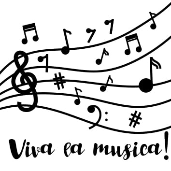 Viva la musica! - Pecsét, Tanári, Motivációs, Pedagógus, Bélyegző, Nyomda, Ének-Zene