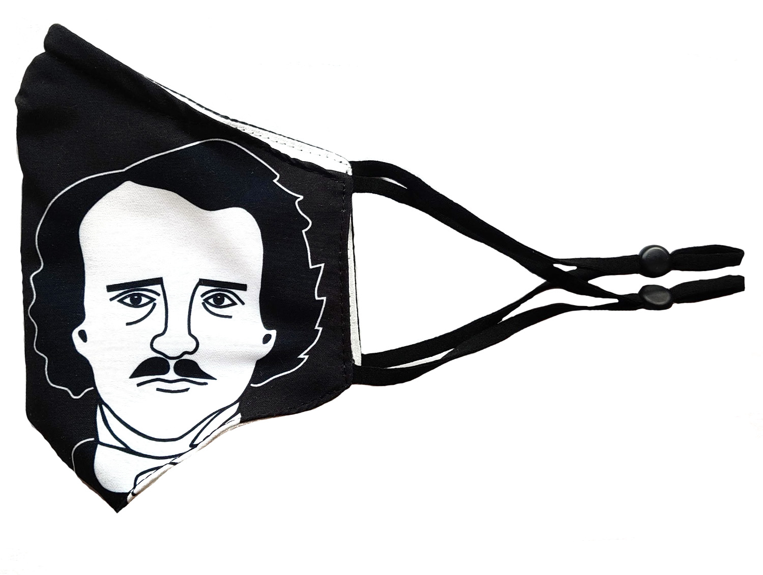 Edgar Allan Poe - Férfi Maszk - Maszk, Kultúrmaszk, Arcmaszk, Szájmaszk, Férfi