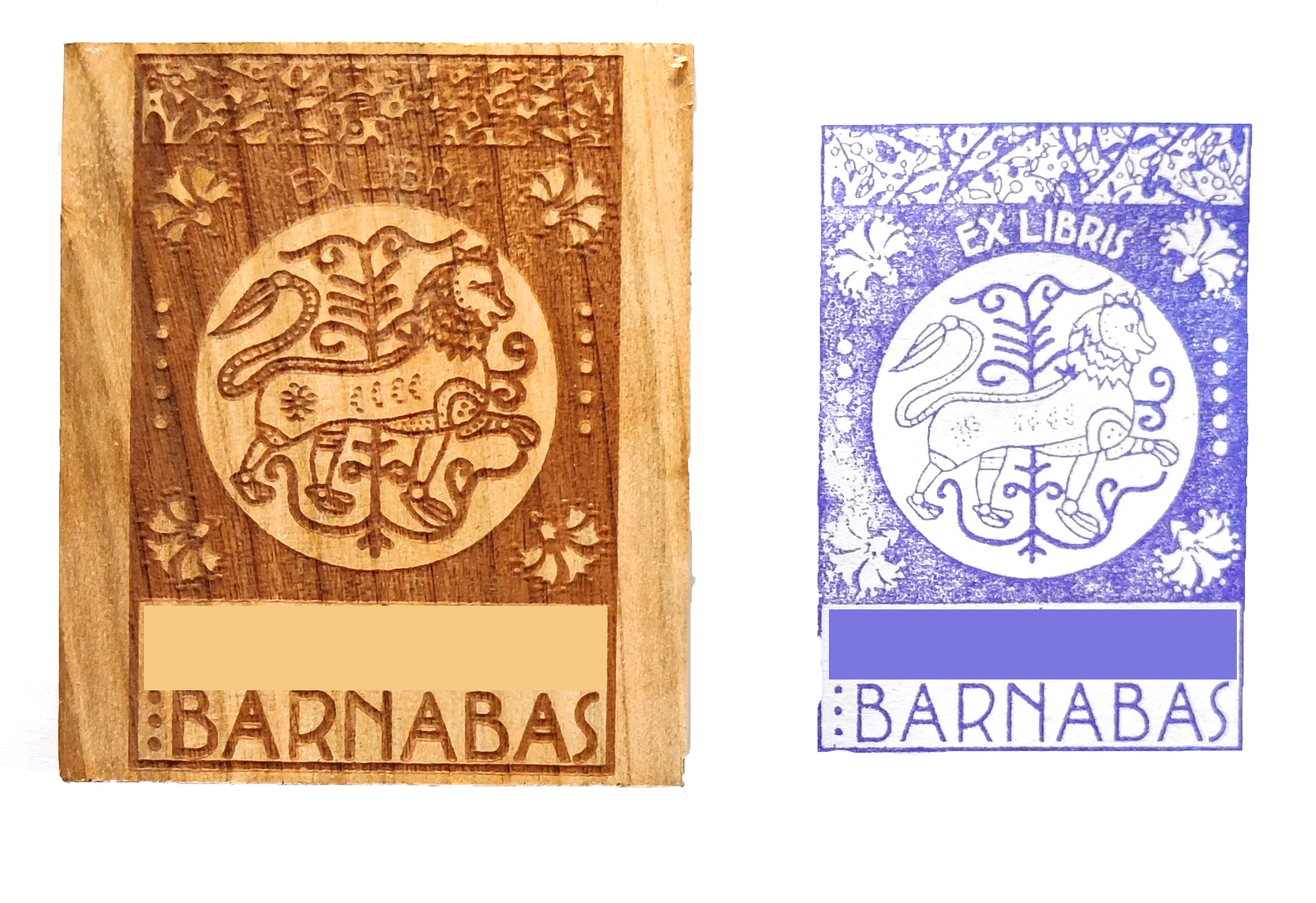 EX LIBRIS - T. Barnabás - Pecsét, Bélyegző, Nyomda, EX LIBRIS