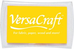 VersaCraft Nagy - Citromsárga - Vasalható, Tintapárna, Textil tintapárna, Tsukineko, VersaCraft, Bélyegzőpárna