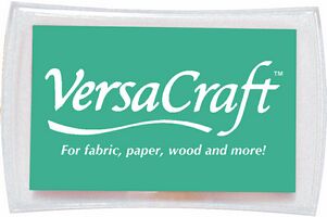 VersaCraft Nagy - Smaragdzöld - Tintapárna, Textil tintapárna, Tsukineko, VersaCraft, Bélyegzőpárna, Vasalható