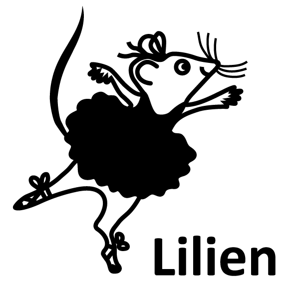 Egér balerina - Lilien - Egyedi, Pecsét