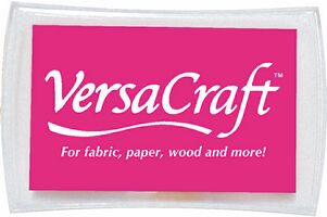 VersaCraft Nagy - Cseresznye rózsaszín - Tintapárna, Textil tintapárna, Tsukineko, VersaCraft, Bélyegzőpárna, Vasalható