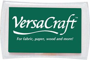 VersaCraft Nagy - Erdőzöld - Vasalható, Tintapárna, Textil tintapárna, Tsukineko, VersaCraft, Bélyegzőpárna
