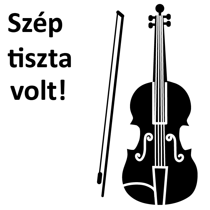 Hegedű - Pecsét, Tanári, Bélyegző, Nyomda, hegedű