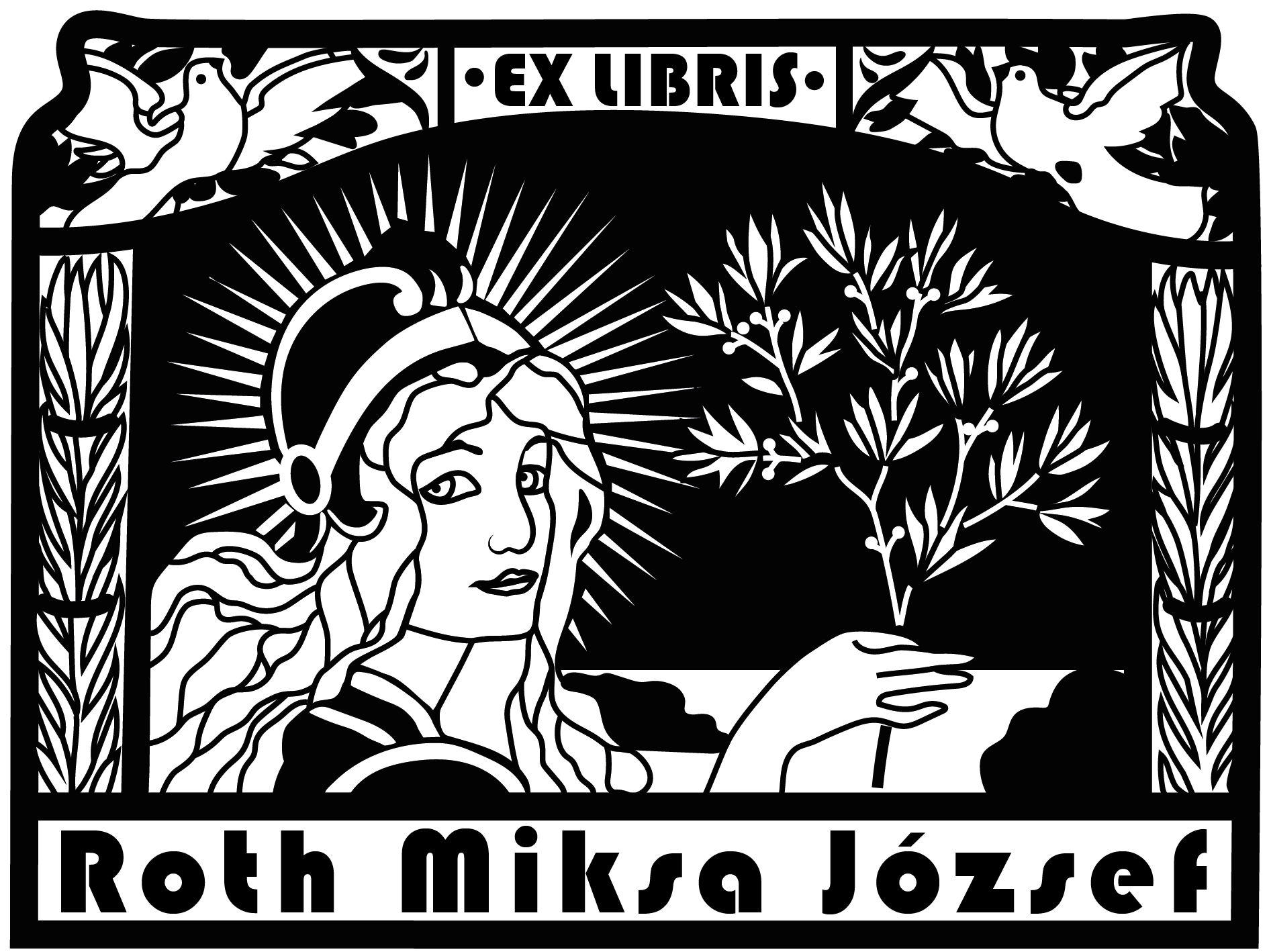 Pecsét - Róth Miksás - Pecsét, Bélyegző, Nyomda, EX LIBRIS, Róth Miksa