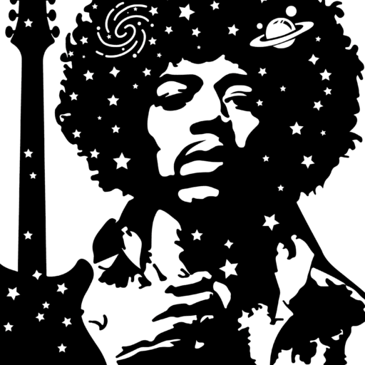 Névre szóló Ex Libris Pecsét / Könyvpecsét - Jimi Hendrix
