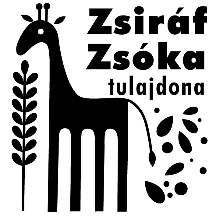 EX LIBRIS, azaz tulajdonos - Zsiráf - Pecsét, Bélyegző, Nyomda, EX LIBRIS