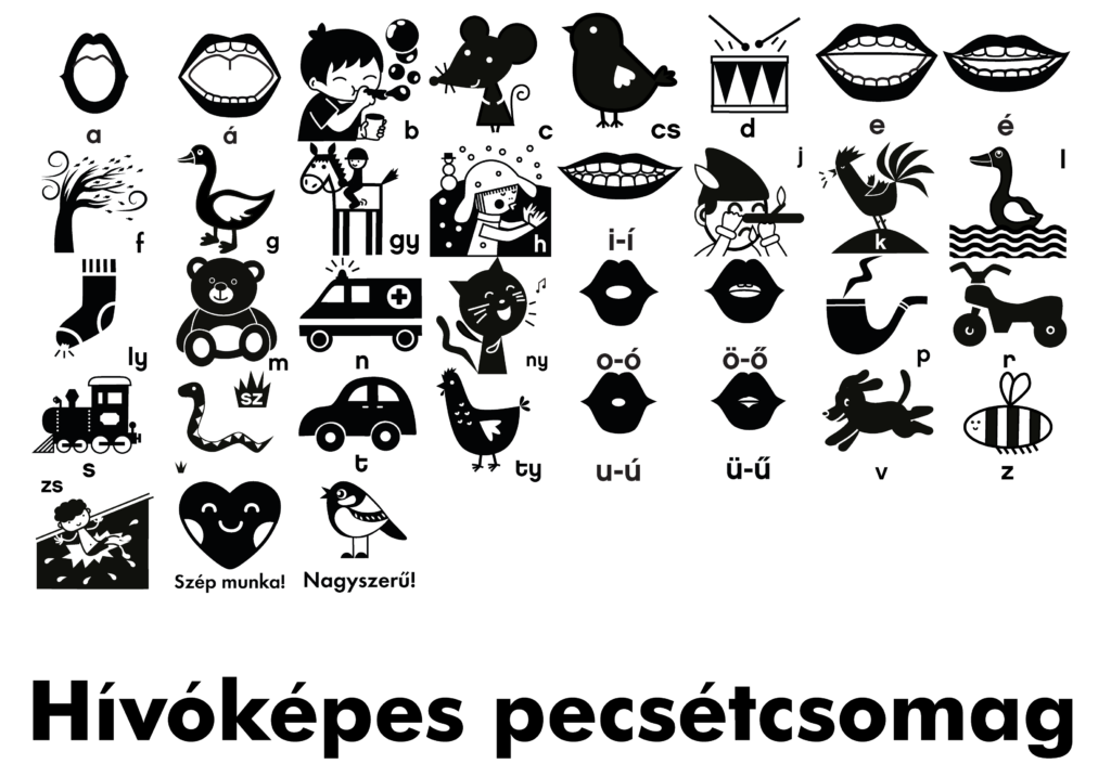 Hívóképes pecsétcsomag - Meixner módszerrel - Pecsét, Csomag, Nyomda, logopédia, fejlesztő pedagógia, meixner, Waldorf