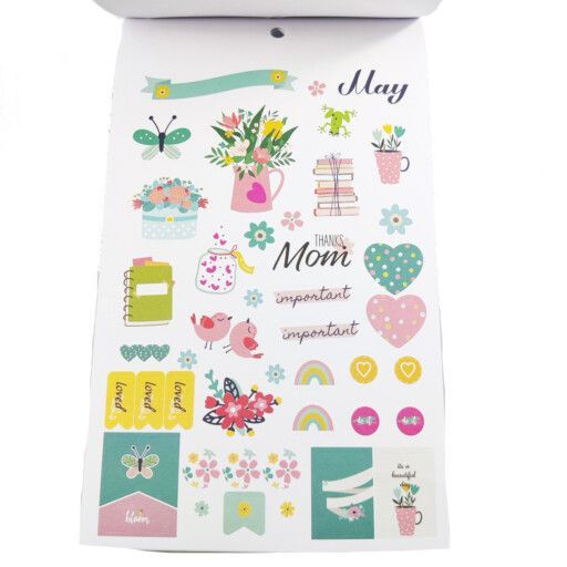 Washi tape - Éves tervező - 1345 db matrica