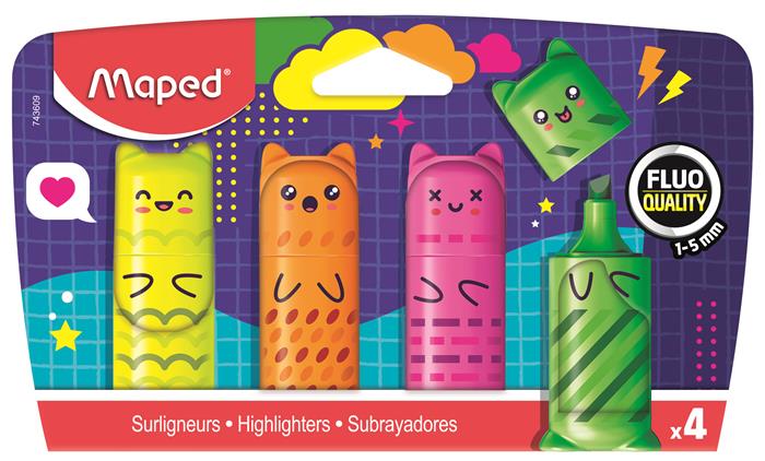 MAPED Kawaii cicás mini szövegkiemelő készlet szövegkiemelő